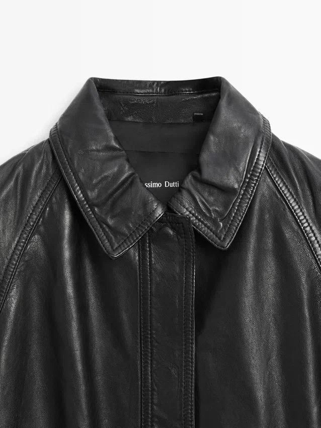 Nappalederjacke mit Gürtel Nappalederjacke mit Gürtel