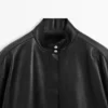 Nappalederjacke mit Taschendetails