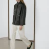 Nappalederjacke mit Taschendetails