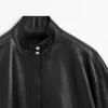 Nappalederjacke mit Taschendetails