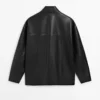 Nappalederjacke mit Taschendetails