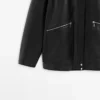 Nappalederjacke mit Taschendetails