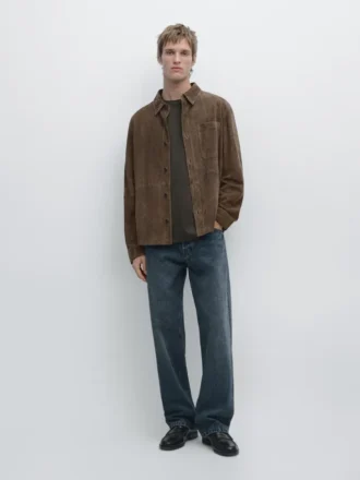 Overshirt aus Wildleder Overshirt aus Wildleder