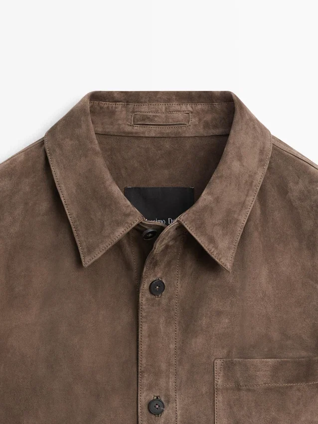 Overshirt aus Wildleder Overshirt aus Wildleder