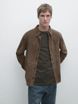 Overshirt aus Wildleder Overshirt aus Wildleder