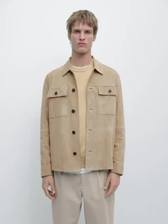 Overshirt aus Wildleder Overshirt aus Wildleder