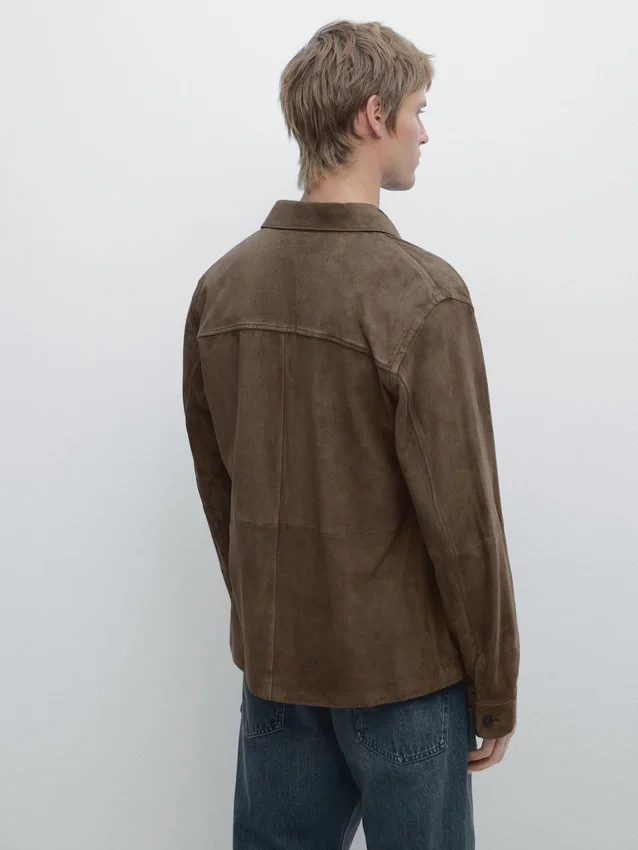 Overshirt aus Wildleder Overshirt aus Wildleder