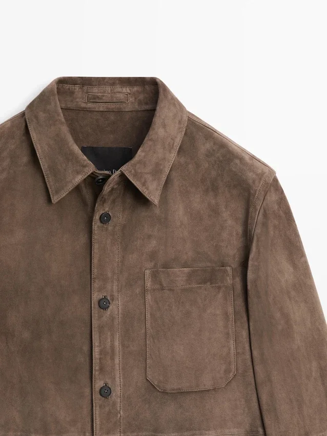 Overshirt aus Wildleder Overshirt aus Wildleder