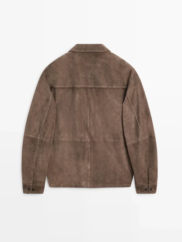 Overshirt aus Wildleder Overshirt aus Wildleder