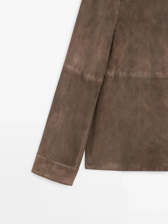 Overshirt aus Wildleder Overshirt aus Wildleder