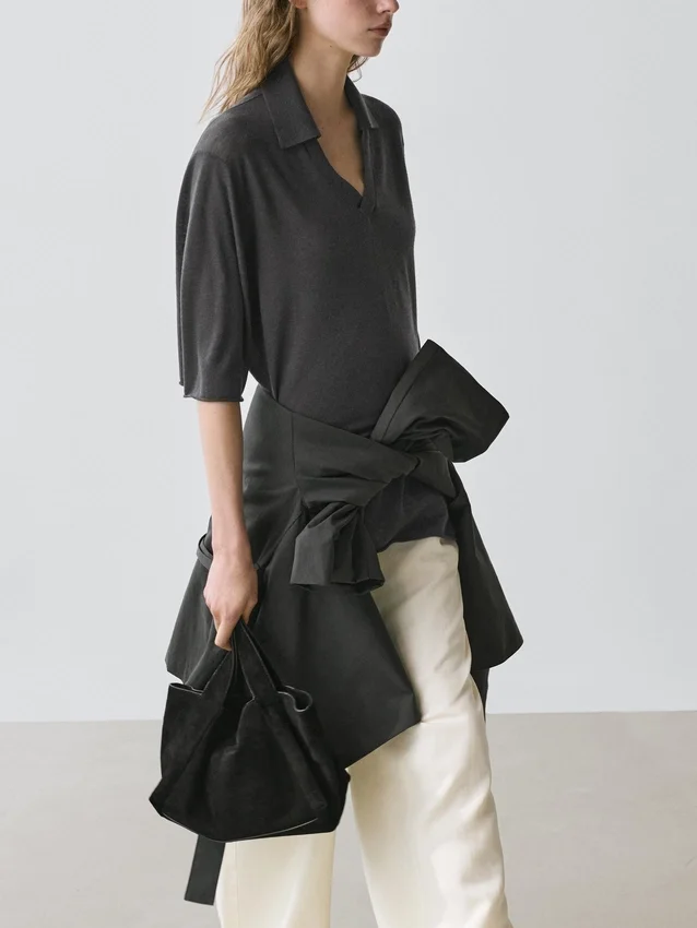 Oversize-Pullover aus Seiden- und Wollmischung Oversize-Pullover aus Seiden- und Wollmischung