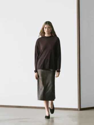 Oversize-Strickpullover aus Wollmischung