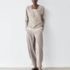 Oversize-Strickpullover mit V-Ausschnitt