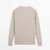 Oversize-Strickpullover mit V-Ausschnitt