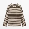 Oversize-T-Shirt mit langen Ärmeln und Streifenmuster Oversize-T-Shirt mit langen Ärmeln und Streifenmuster