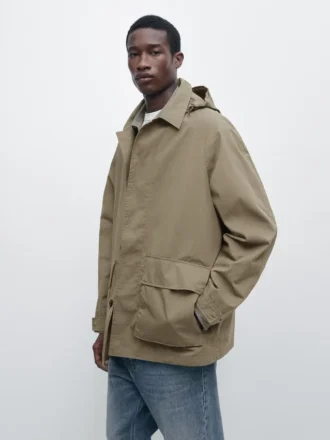 Parka aus Baumwollmischung mit Taschen