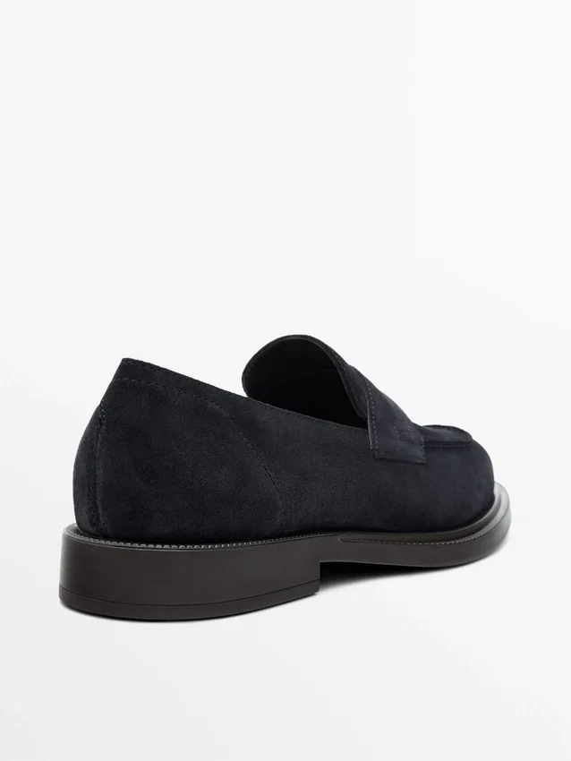 Penny-Loafer aus Spaltleder Penny-Loafer aus Spaltleder