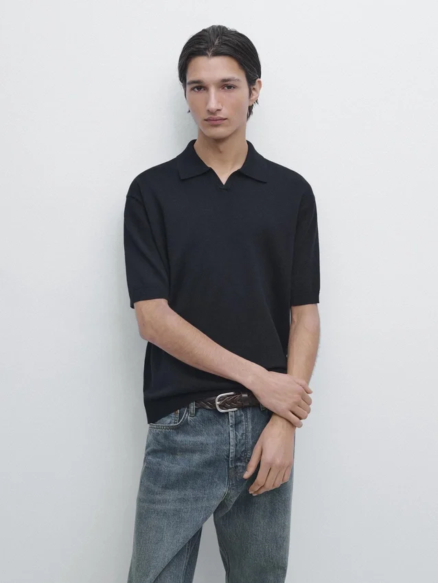 Poloshirt aus Baumwollmischgewebe Poloshirt aus Baumwollmischgewebe