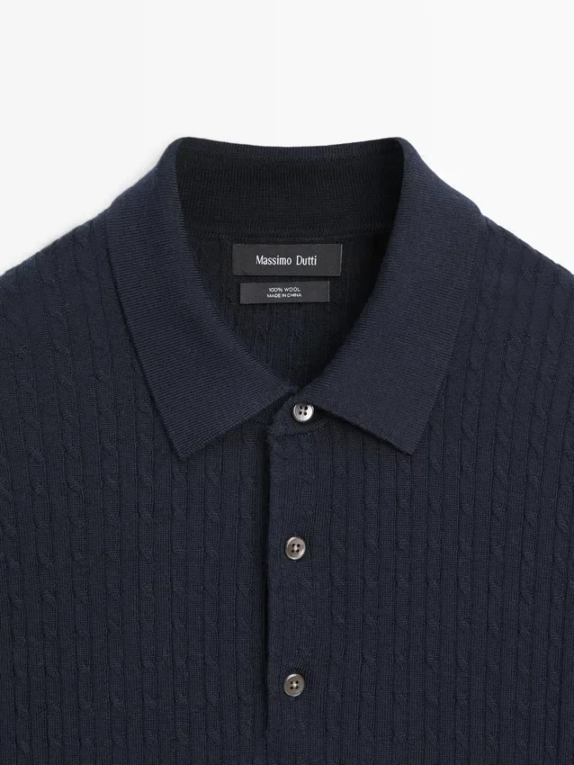 Poloshirt aus Merinowolle Poloshirt aus Merinowolle
