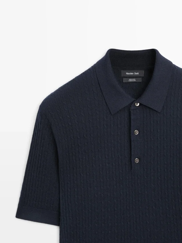Poloshirt aus Merinowolle Poloshirt aus Merinowolle