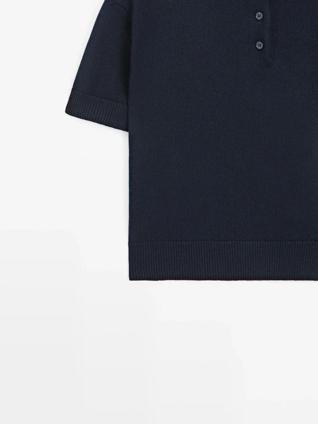 Poloshirt aus Wollmischgewebe Poloshirt aus Wollmischgewebe