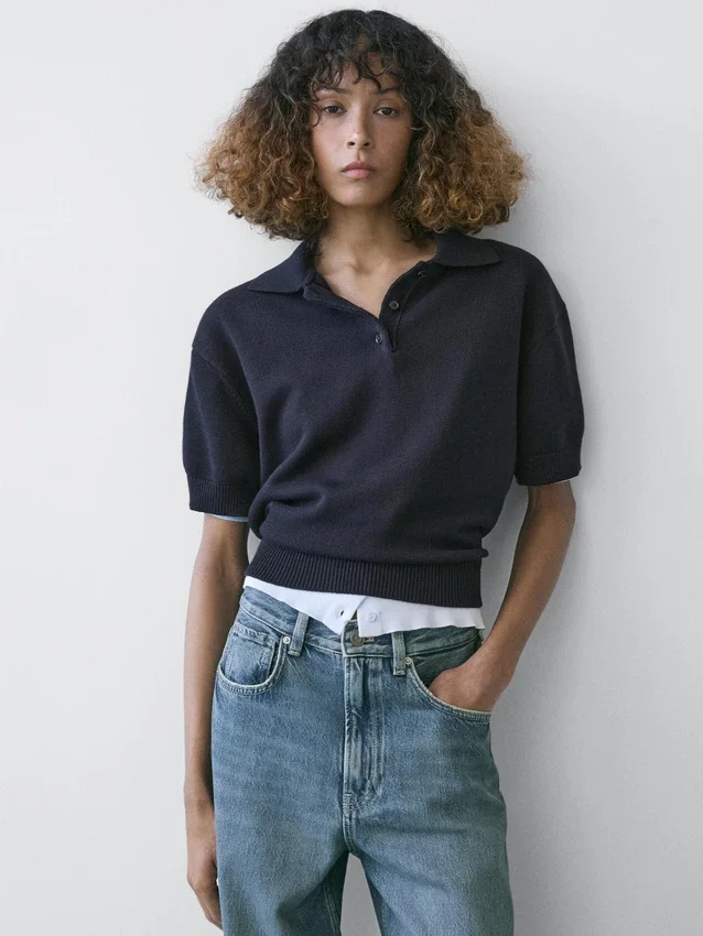 Poloshirt aus Wollmischgewebe Poloshirt aus Wollmischgewebe
