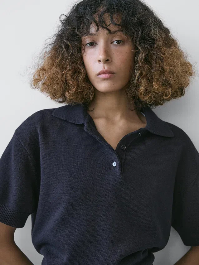 Poloshirt aus Wollmischgewebe Poloshirt aus Wollmischgewebe