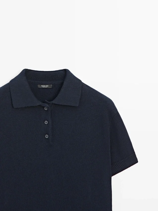Poloshirt aus Wollmischgewebe Poloshirt aus Wollmischgewebe