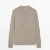 Pullover aus Baumwoll- und Leinen-Moulina-Strick Pullover aus Baumwoll- und Leinen-Moulina-Strick