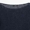 Pullover aus Baumwollmischgewebe mit U-Boot-Ausschnitt Pullover aus Baumwollmischgewebe mit U-Boot-Ausschnitt