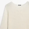Pullover aus Baumwollmischung mit Cutwork-Muster Pullover aus Baumwollmischung mit Cutwork-Muster