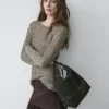 Pullover aus Baumwollmischung mit Cutwork-Muster Pullover aus Baumwollmischung mit Cutwork-Muster