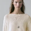 Pullover aus Baumwollmischung mit Cutwork-Muster Pullover aus Baumwollmischung mit Cutwork-Muster