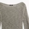 Pullover aus Baumwollmischung mit Cutwork-Muster Pullover aus Baumwollmischung mit Cutwork-Muster