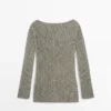 Pullover aus Baumwollmischung mit Cutwork-Muster Pullover aus Baumwollmischung mit Cutwork-Muster