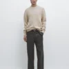 Pullover aus Baumwollmischung mit Rundhalsausschnitt Pullover aus Baumwollmischung mit Rundhalsausschnitt