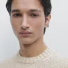 Pullover aus Baumwollmischung mit Rundhalsausschnitt Pullover aus Baumwollmischung mit Rundhalsausschnitt