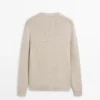 Pullover aus Baumwollmischung mit Rundhalsausschnitt Pullover aus Baumwollmischung mit Rundhalsausschnitt