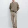 Pullover aus Baumwollmischung mit Zopfmuster