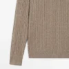 Pullover aus Baumwollmischung mit Zopfmuster