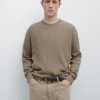 Pullover aus Baumwollmischung mit Zopfmuster