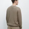 Pullover aus Baumwollmischung mit Zopfmuster