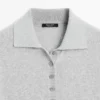 Pullover aus Baumwollstrick mit Poloshirt-Ausschnitt