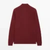 Pullover aus Baumwollstrick mit Poloshirt-Ausschnitt