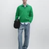 Pullover aus Baumwollstrick mit Poloshirt-Kragen Pullover aus Baumwollstrick mit Poloshirt-Kragen