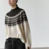Pullover aus Jacquard-Strick aus Wollmischung Pullover aus Jacquard-Strick aus Wollmischung