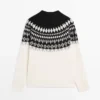 Pullover aus Jacquard-Strick aus Wollmischung Pullover aus Jacquard-Strick aus Wollmischung