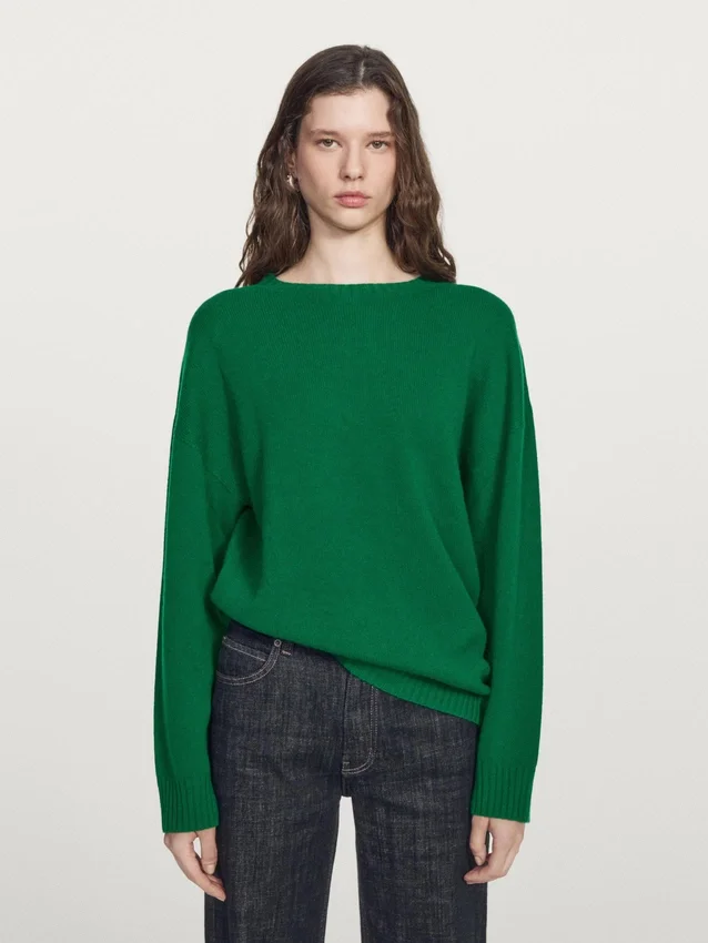 Pullover aus Wollmischung mit Rundhalsausschnitt Pullover aus Wollmischung mit Rundhalsausschnitt