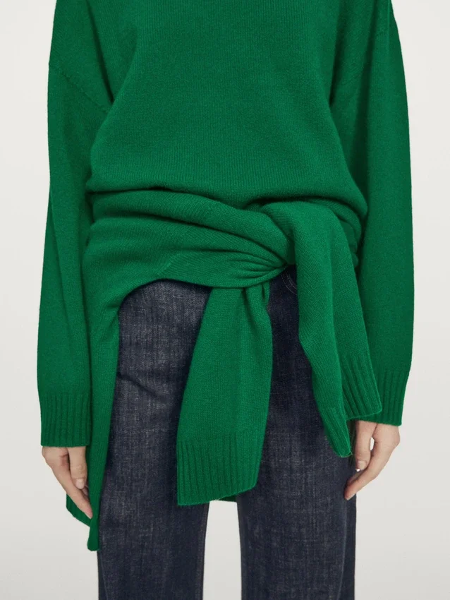 Pullover aus Wollmischung mit Rundhalsausschnitt Pullover aus Wollmischung mit Rundhalsausschnitt