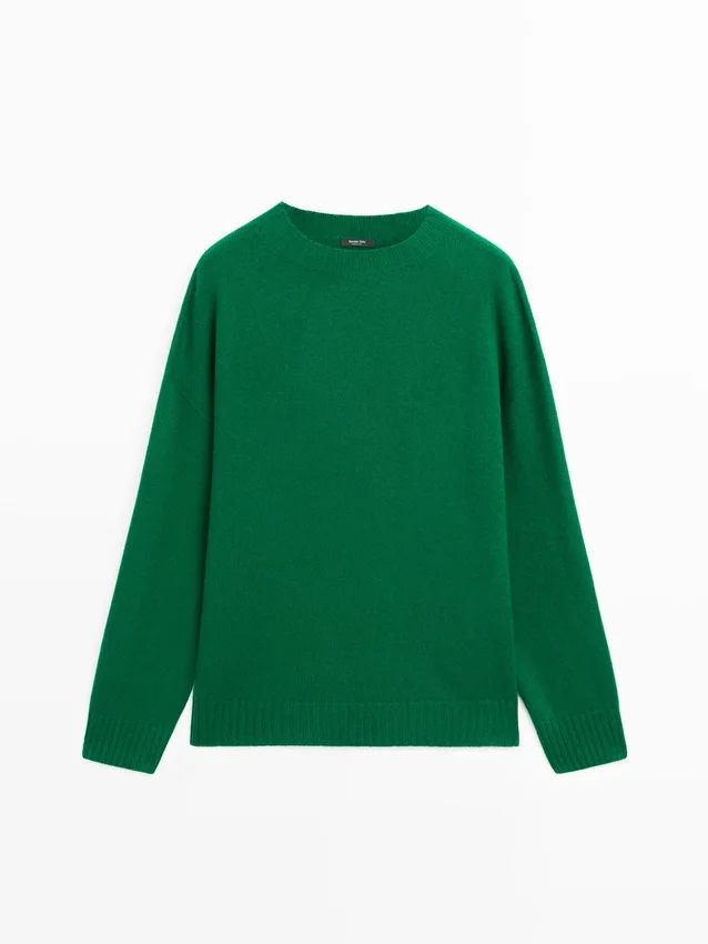 Pullover aus Wollmischung mit Rundhalsausschnitt Pullover aus Wollmischung mit Rundhalsausschnitt